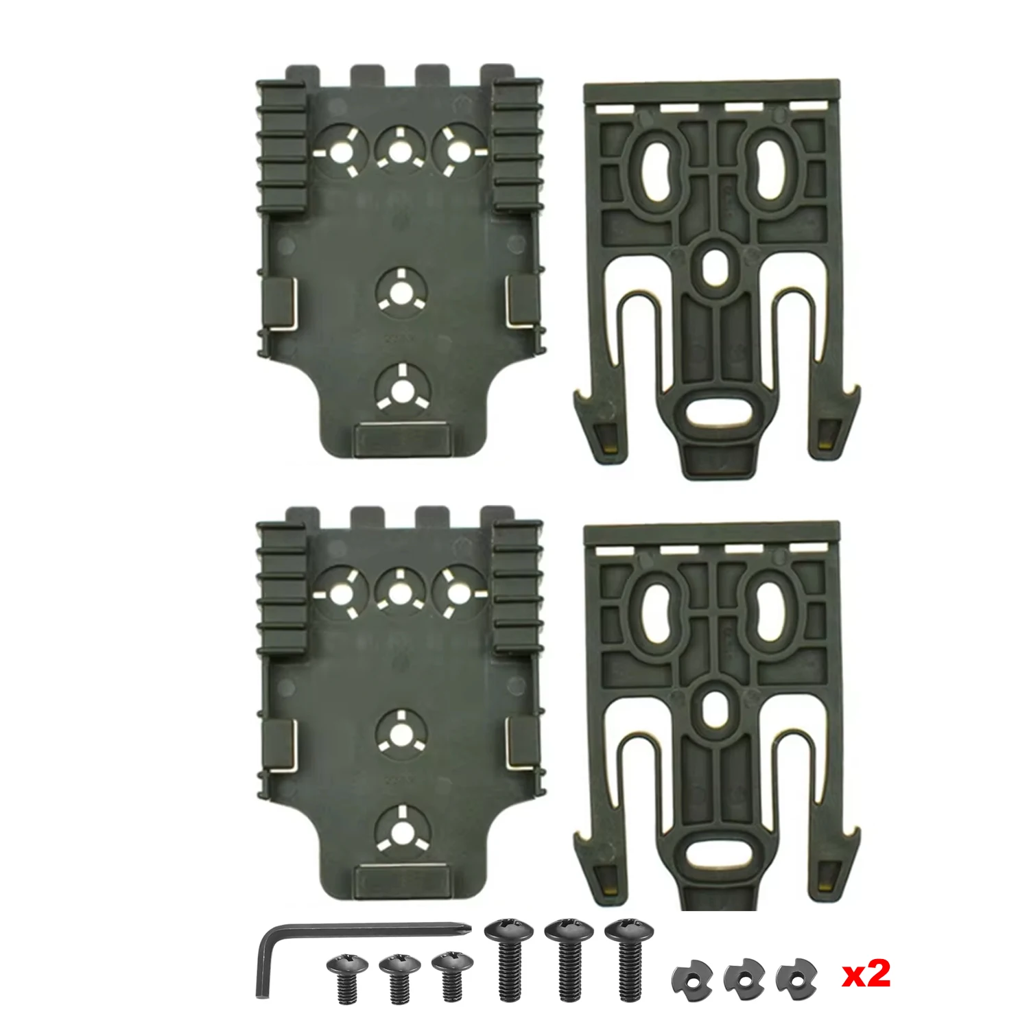 Taktisches Verriegelungssystem QLS 19 22 Kit Pistolenholster Gürteladapter Pistole Schnellempfänger Gabel Jagd Schießen Training Airsoft-Ausrüstung – Detail 10