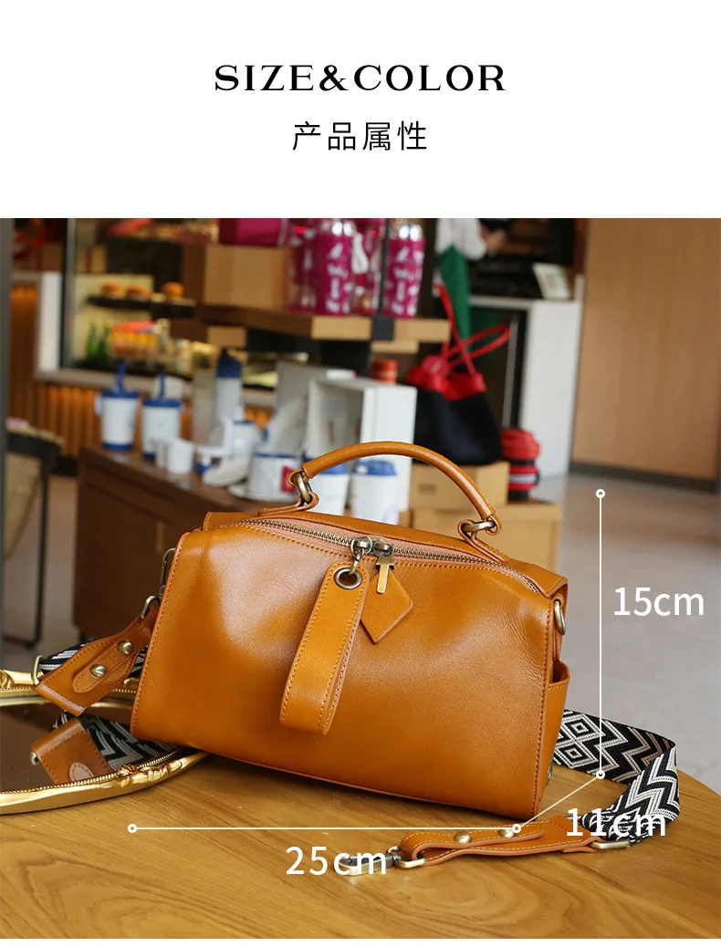 حقيبة كتف جلدية كلاسيكية للنساء - محفظة كروس على الطراز الأوروبي، تصميم جديد حقيبة يد متعددة الاستخدامات بمقبض أنيق