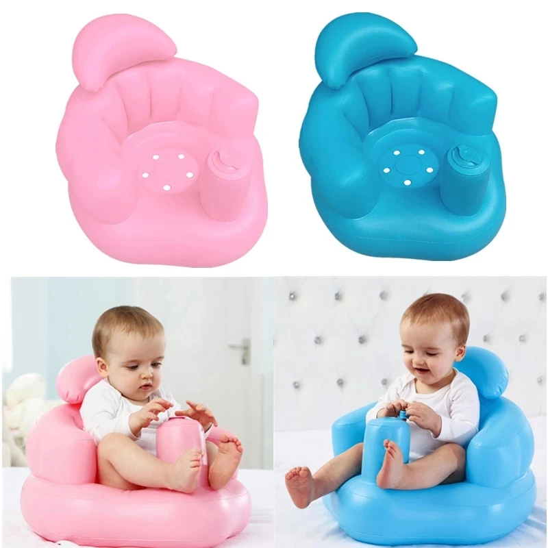 Baby Bath Chair Inflatable Armchair Children's Sofa Portable Lounger for Kids Newborn Armchair Child Beach Chair Baby Soft Sofa