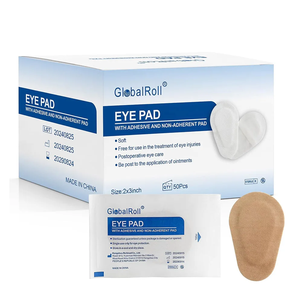 100Pcs Disposable Eye Patches Adhesive Eye Pad Latex Free for Adults Kids Baby Girls Eye Care Bandages