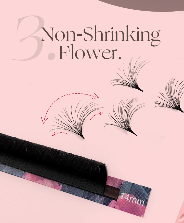 ABONNIE Kaschmir Easy Fan Lashes Extension DIY 2d/3d/4d/10d Nerz Blooming Eye Lash Extensions 0,03/0,05/0,07/0,10 – Detail 6