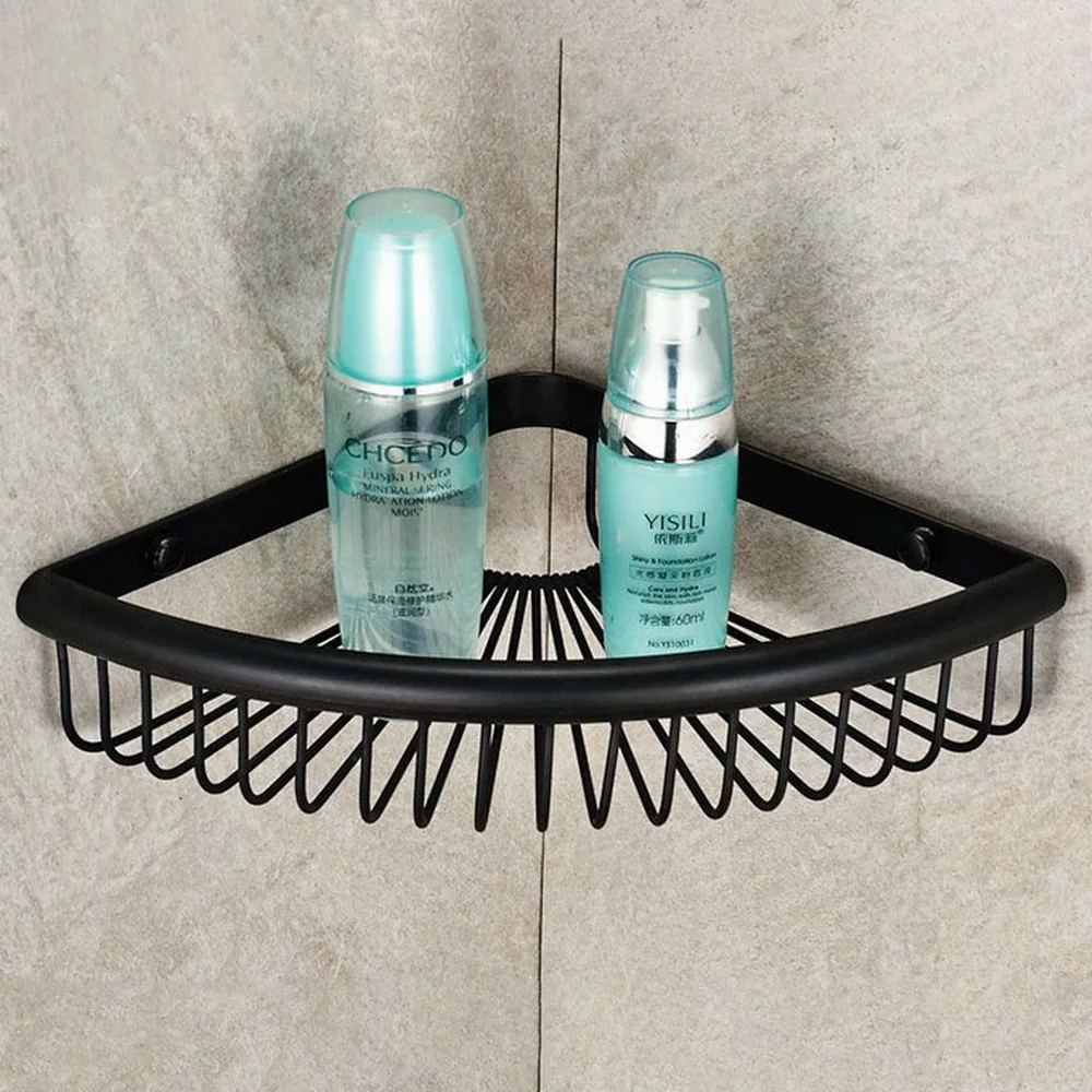 

Черный латунный настенный одинарный угловой душ с масляным покрытием для ванной комнаты Аксессуары для ванной комнаты mba511