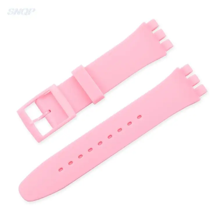 12mm 16mm 17mm 19mm 20mm Silicone Replacement Watchband for Swatch Sport Rubber Women Colorful Band Strap Bracelet Accessories