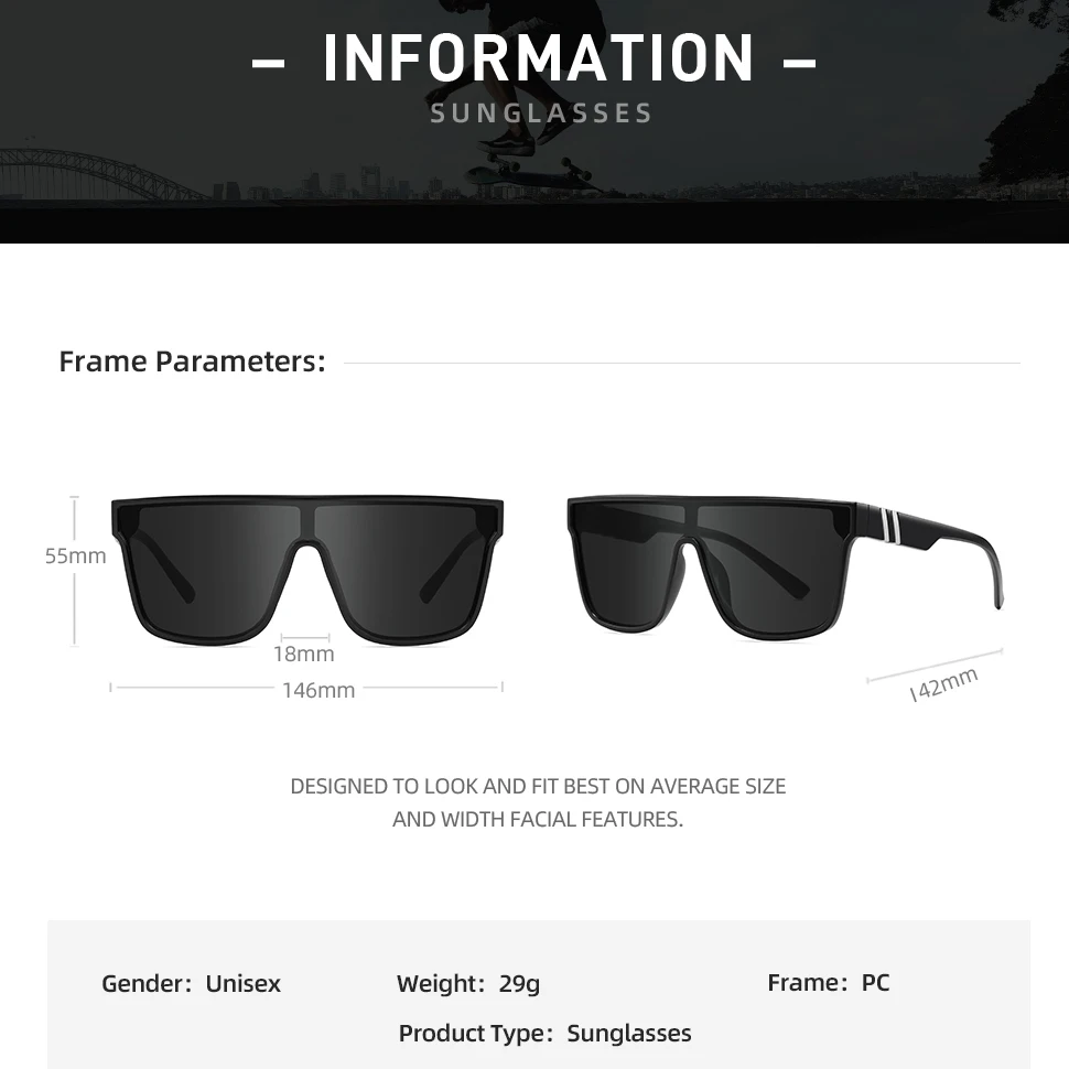 VAGHOZZ Adults Brand Designer New Outdoor Sport Sunglasses Men Male Sun Glasses Women Goggles UV400 Fashion Eyewear