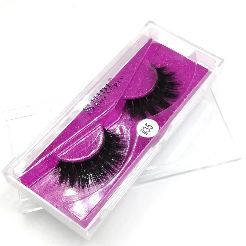 1 คู่ Luxury 3D Mink ขนตาปลอม DIY Eyelashes Extension-ดูธรรมชาติ,น้ําหนักเบาและสบาย