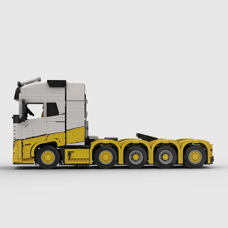 سيارة حضرية Moc قوالب بناء وحدات FH16 10X4 جرار (شاحنة) نموذج تكنولوجيا كتل عيد الميلاد لتقوم بها بنفسك لعبة هدايا البناء #5