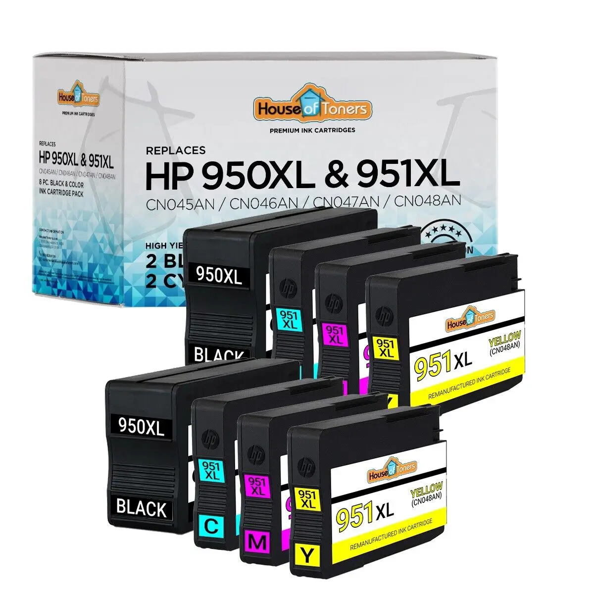 pacote 950xl 951xl cartuchos de tinta para hp officejet pro 251dw 276dw 8100 8600 8 01