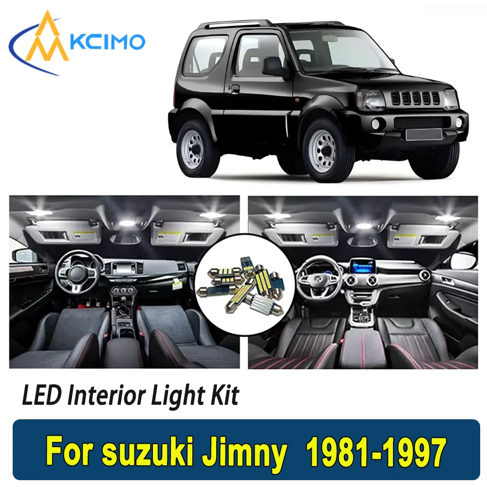 

New Light Bulb For suzuki Jimny (1981-1997) Premium Bright LED Interior Dome Map Trunk Light Kit Car Led Lamps Canbus Car LED