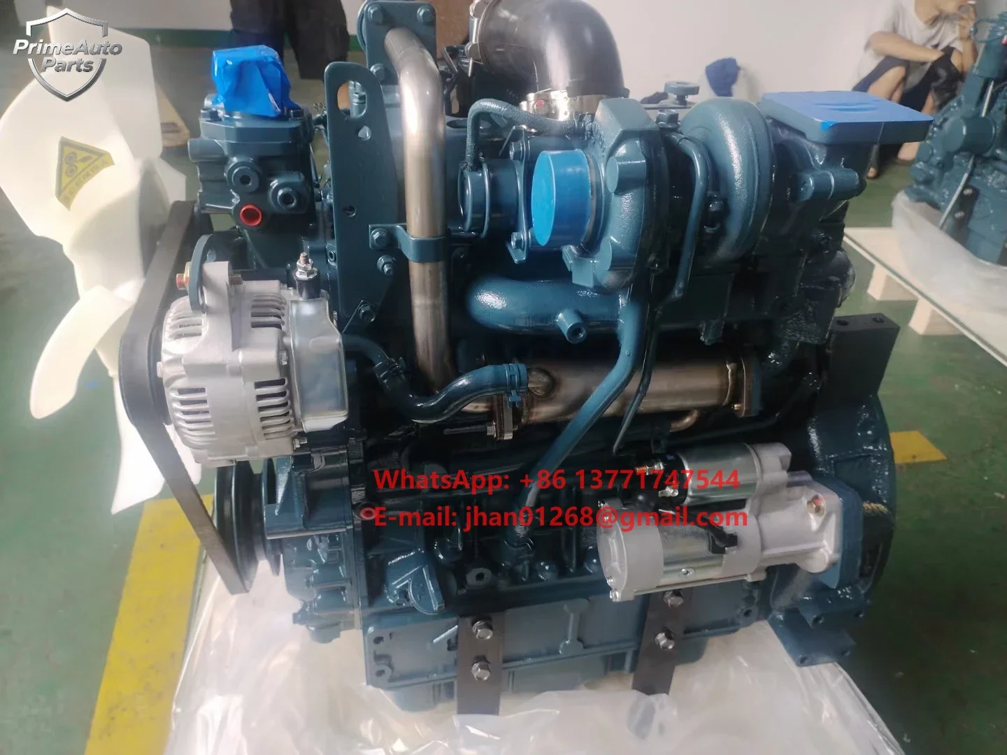 Kubota V3800DI-T-E3B Supercharged Vertical Water-cooled 4-stroke Engine for Kubota 954 Wheel Tractor
