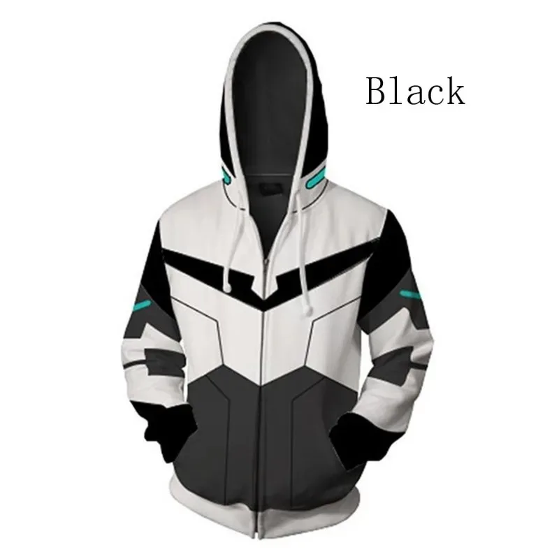 Anime Voltron: leggendario difensore felpe con cappuccio Shiro/Keith/hunk/Pidge/Princess Allura Cosplay felpe giacca stampa 3D Costume