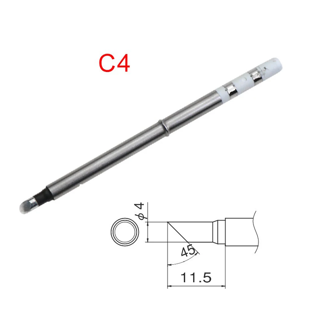 6 Pieces T65 Soldering Iron Tips Set B2 I K D32 D52 Copper Alloy Tips for Efficient Soldering and For Repair Work