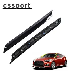 1 Pair Car Exterior Molding Windshield Pillar Trim Front Left Right Side For Hyundai Veloster 2011-2017 86170-2V000 86180-2V000