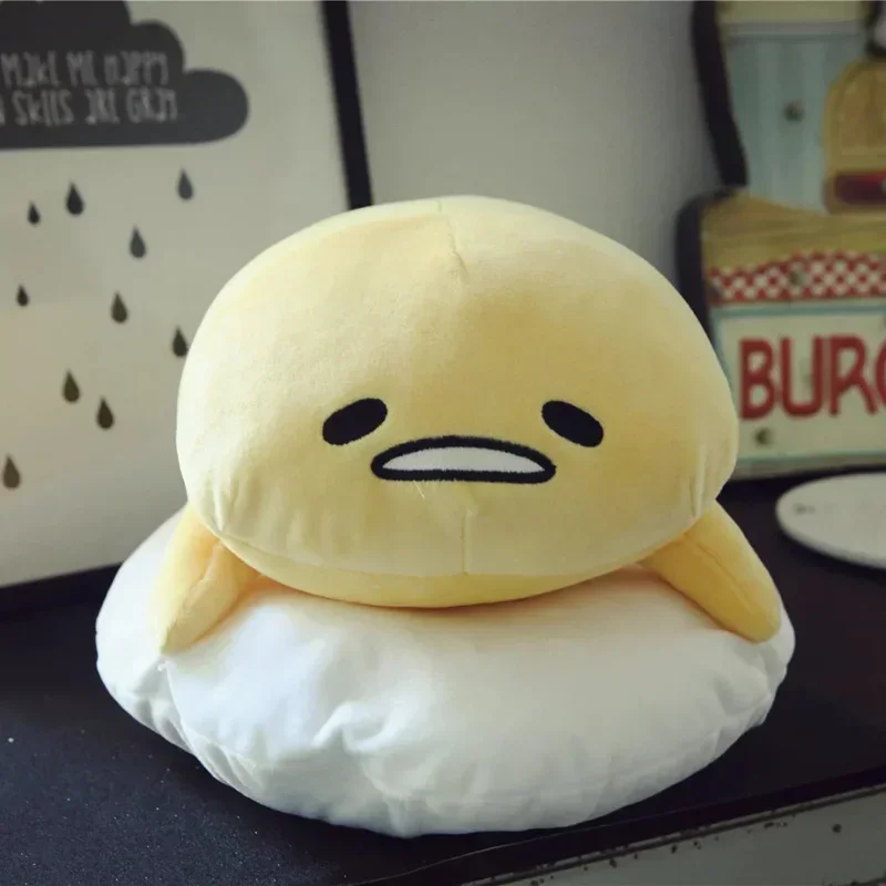 Nieuwe 40 cm Sanrio Gudetama Knuffels Kawaii Ei Anime Figuur Soft Gevulde Plushie Poppen Lui Ei Kussens Leuke Meisje verjaardagscadeautjes