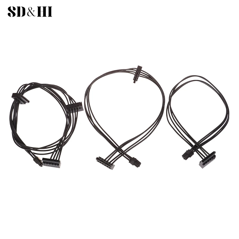 1Pc 35/45/65CM Mini 4 Pin to SATA Power Supply Cable For Main Board Interface SATA SSD HDD Cable