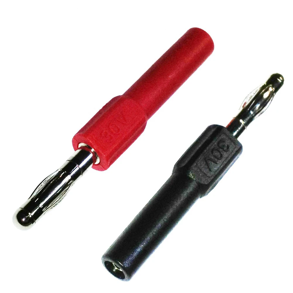 Adaptador de sonda de prueba, convertidor de sonda de prueba, 4mm macho a 2mm hembra, conector tipo Banana, adaptador convertidor, cuerpo de cobre