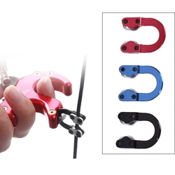 U Shape Archery D Ring Archery D Loop String Bow String D Loop Metal for Fixing The Bowstring Point Compound Bow Shoot