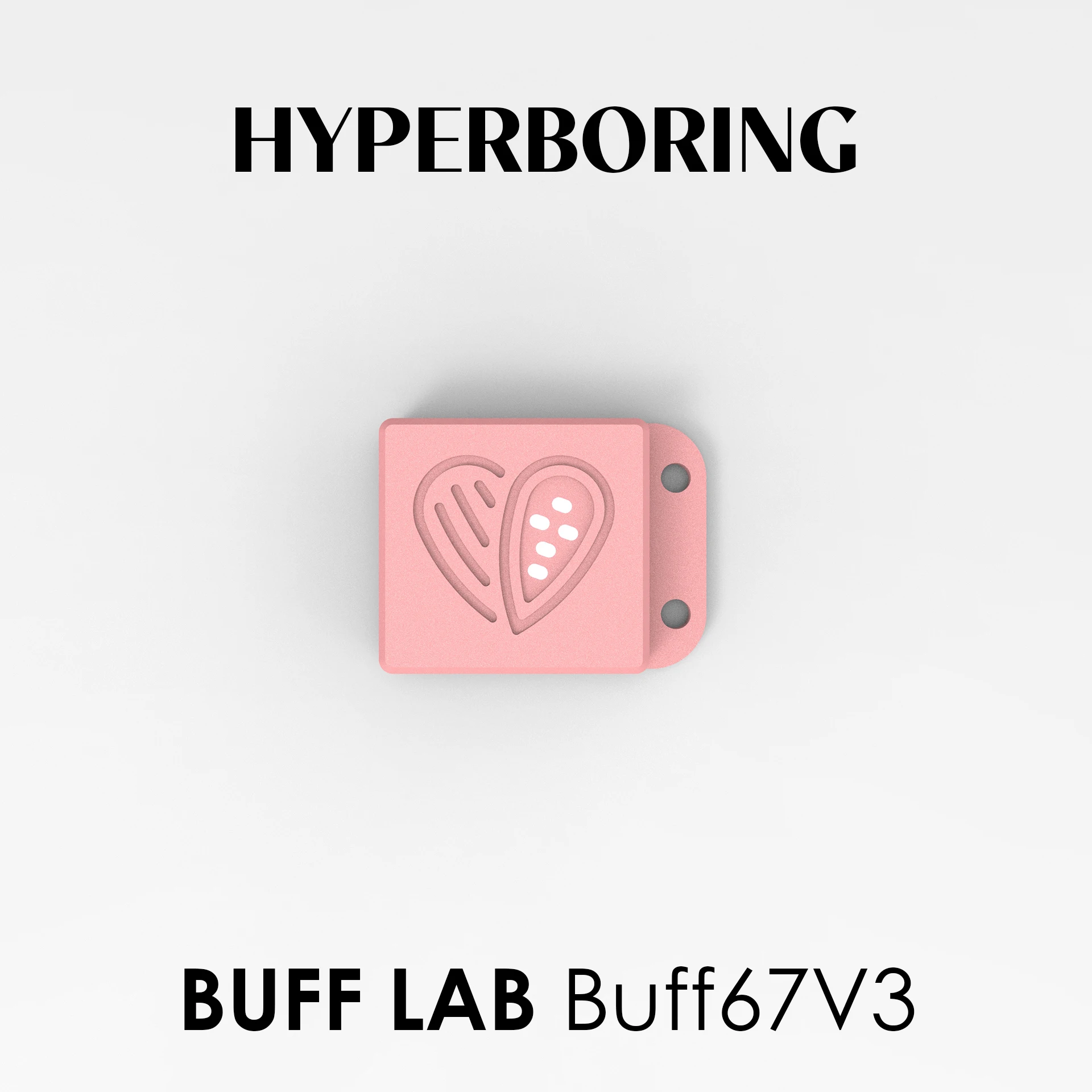 Hyperboring بوف مختبر Buff67 V3 لوحة مفاتيح مخصصة ، كوكو ديي عدة ، الوردي ، الأصفر ، شارة بيضاء