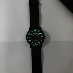 2024 Women's Wristwatch Simple Black White Women Quartz Watch Silicone Strap Wristwatch Big Dial Woman Minimalist Design Watch