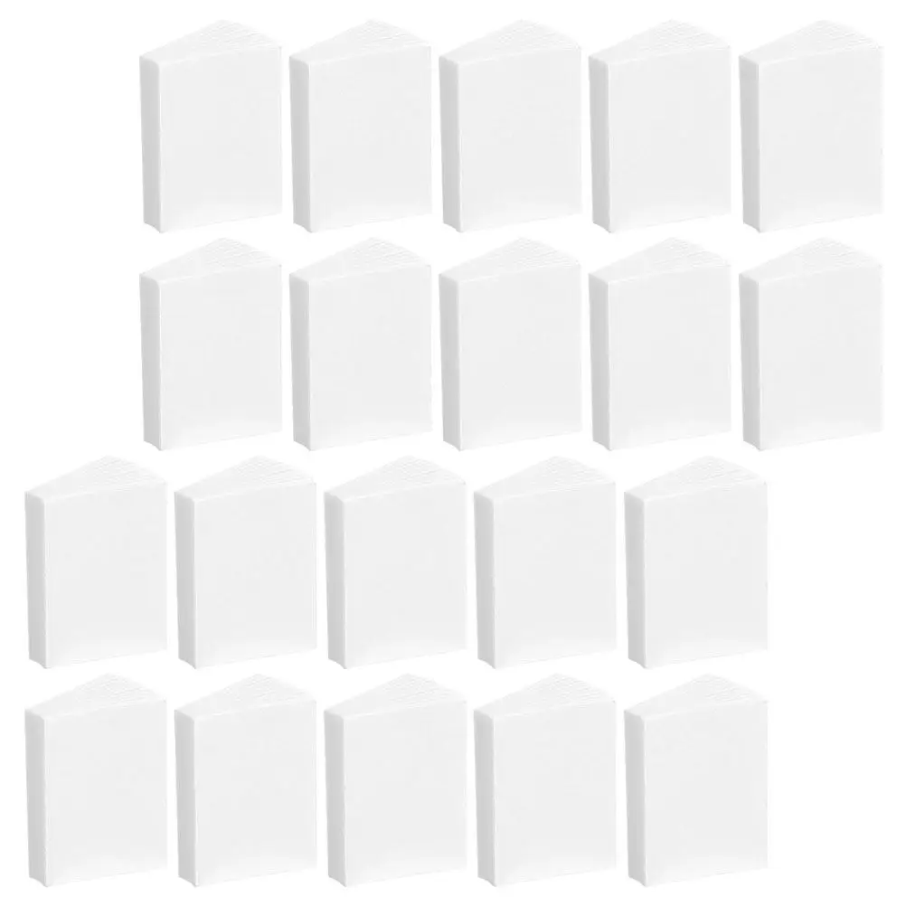 30 Blank Miniature Books for Dollhouse Decoration Realistic Opening Pages Lightweight Paper Craft DIY Tiny Library Study Room