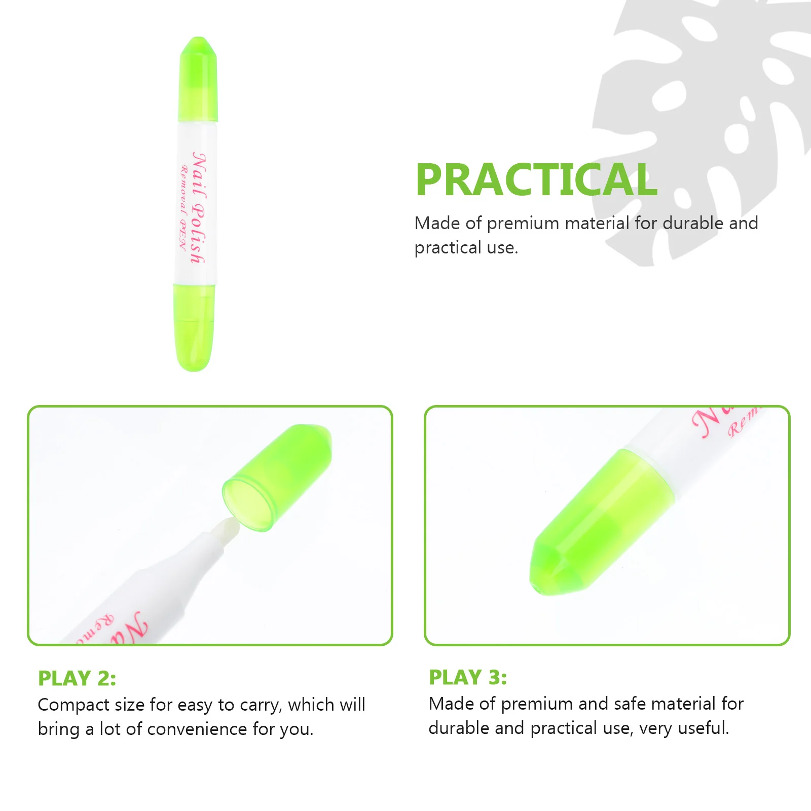 10 قطعة قلم إزالة التلوث للأظافر تصميم محمول مادة آمنة مستلزمات مانيكير احترافية أقلام مزيل طلاء الأظافر