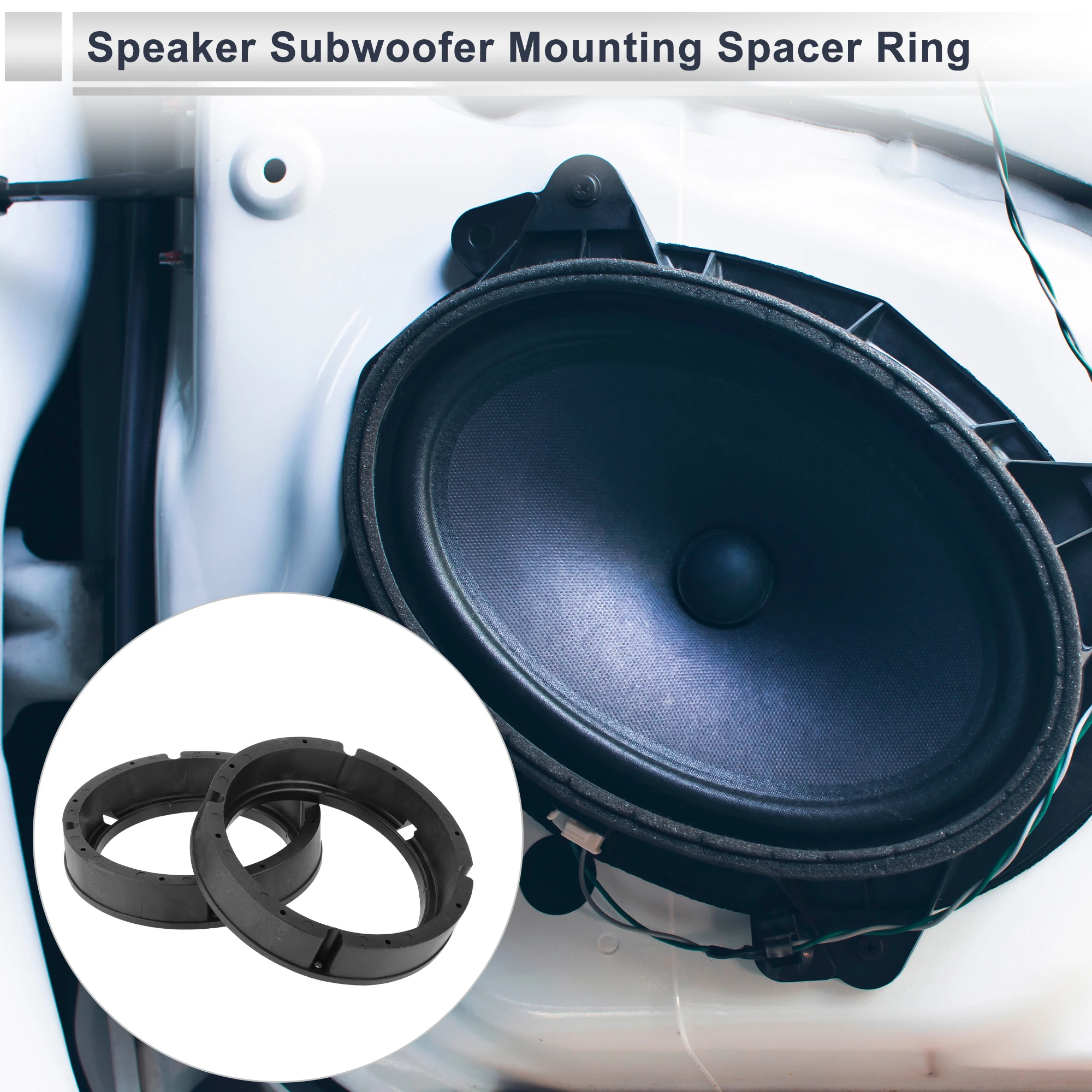 UXCELL Speaker Spacer Ring Tweeter Speaker Spacer Adapter for VW CC 2009-2015 Waterproof Speaker Subwoofer Mounting Spacer Brack
