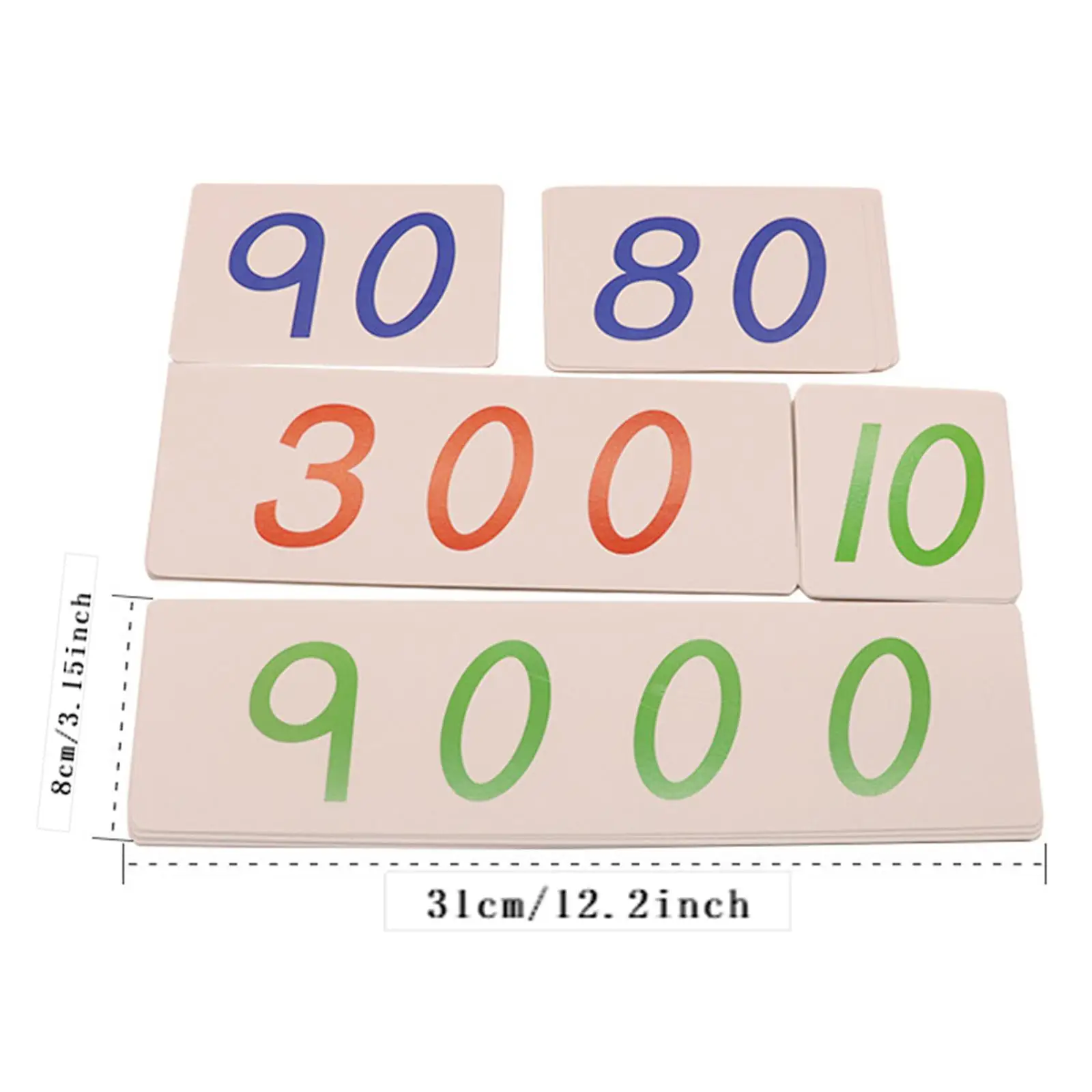 Montessori Nummerkaarten Wiskundespeelgoed Wiskundematerialen voor kinderen Kinderen Kleuterschool