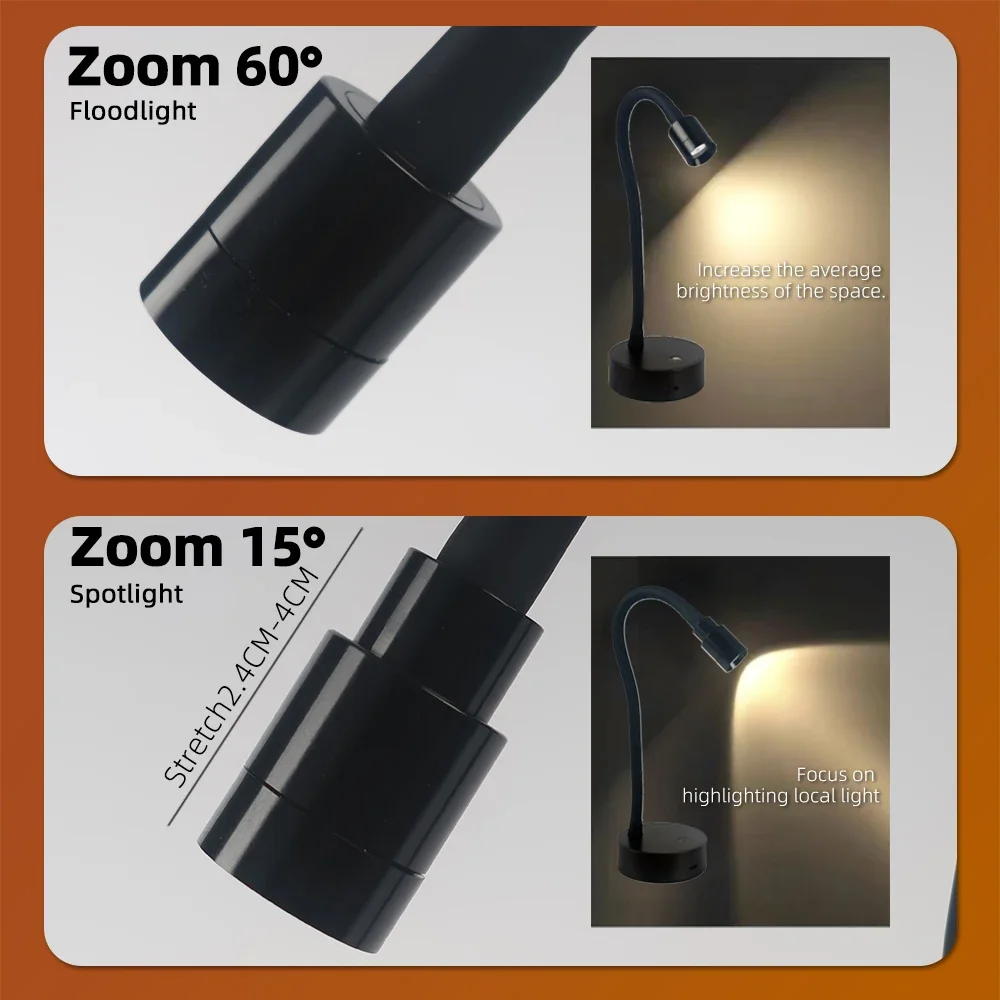 أضواء LED أضواء ليلية USB العارض الطرف الديكور أضواء المزاج لغرفة النوم غرفة المعيشة جدار التصوير نافذة العرض #2