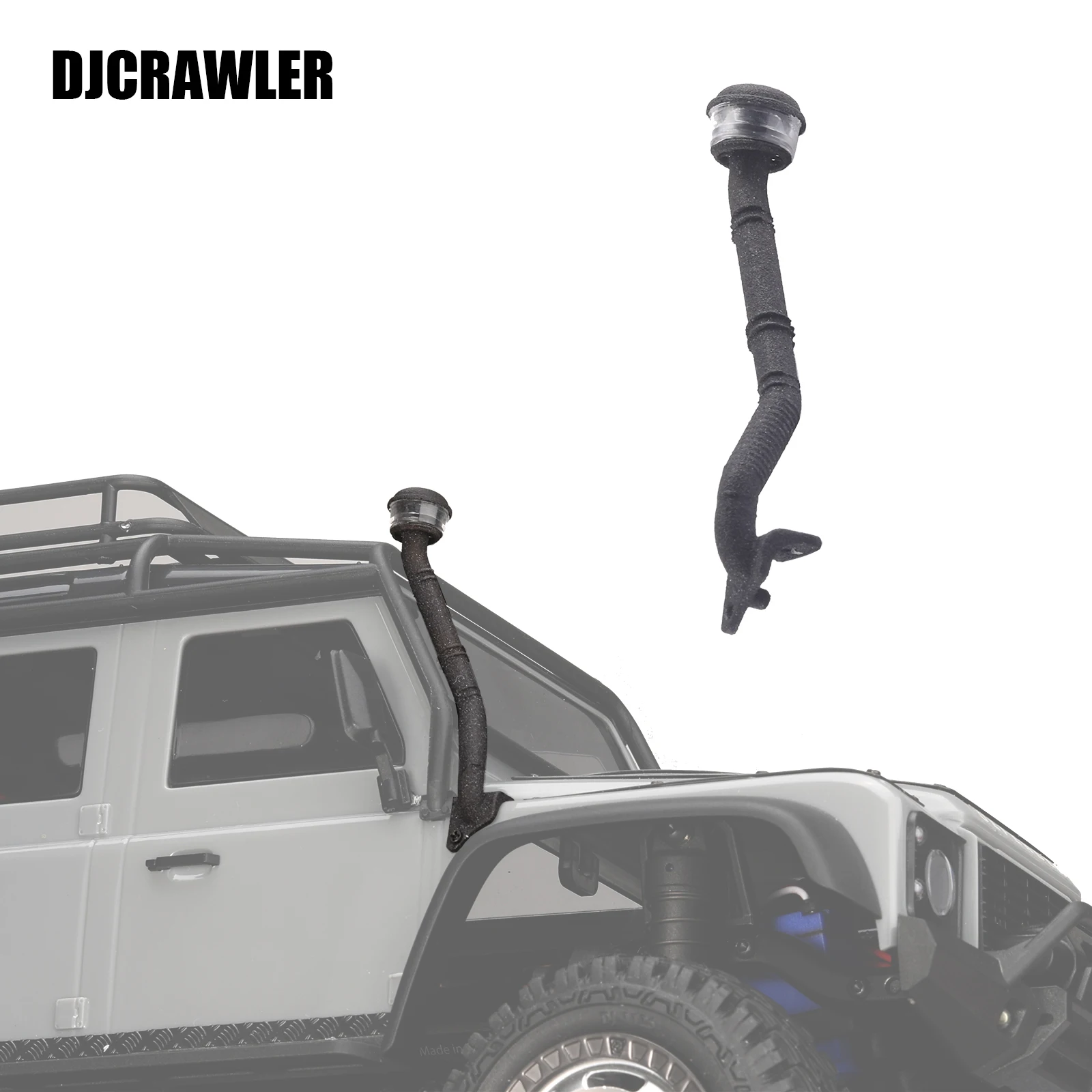 DJC 1/18 Wading Throat High Air Intake Dust Collection Sand Cover for TRX4M Modified Accessories Upgrade Parts