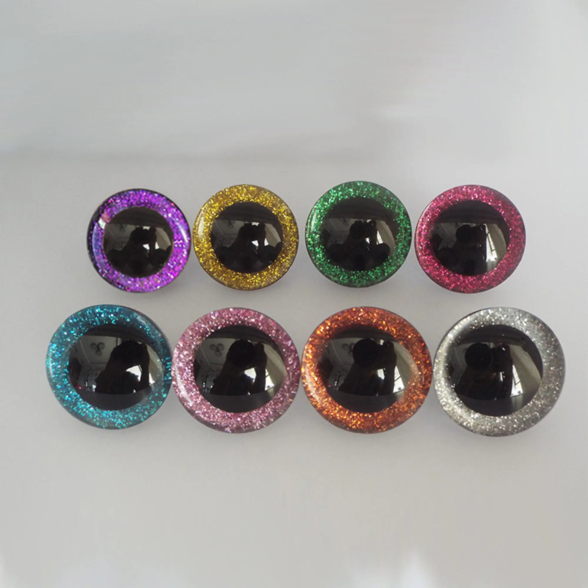 10pcs/lot resin stereoscopic flash crystal eyes plush toys diy plastic accessories eye bead animal simulation eye