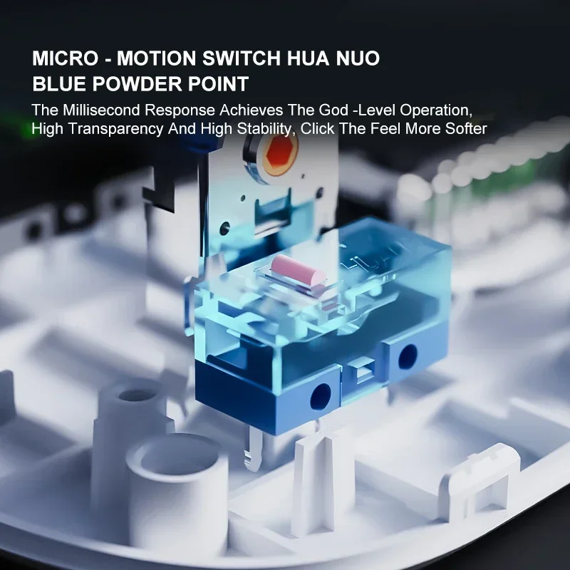 SEJISHI AJ199 MAX PAW 3395 ماوس ألعاب لاسلكي 3 أوضاع 2.4G ماوس سلكي قابل لإعادة الشحن USB ماوس ألعاب أبيض كمبيوتر كمبيوتر محمول