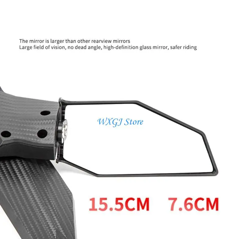 

37JE High Performance Motorcycle Rear View Mirror Rotation Motorcycle Rearview Mirror Aluminum Alloy- & Plastic for NMAX155