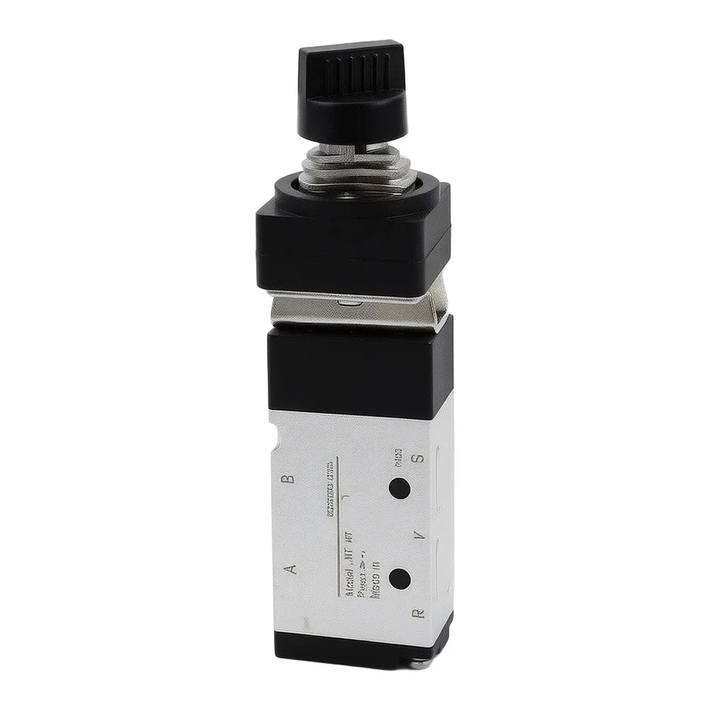 MV-08 MV522TB MV522EB 2 Position 5 Port Manual Mechanical Valve Aluminum Alloy 1/4 Inch P AB 1/8 Inch R Port 0 60 C