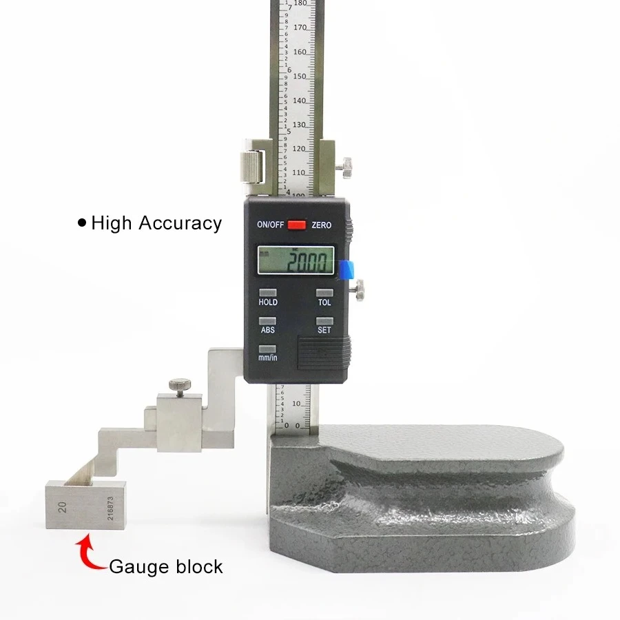 300mm/500mm/600mm/1000mm Electronic Height Gage LCD Display Vernier Height Calipers Digital Height Gauge