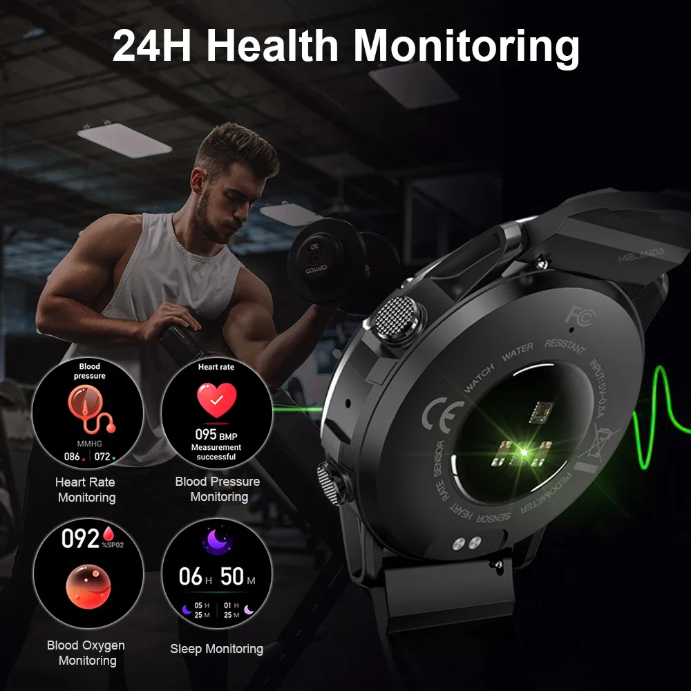 2025 Nuovo Smart Watch HD Chiamata Bluetooth Smart Watch da uomo IP68 Impermeabile Sport Fitness Tracker Uomo Smartwatch per Android