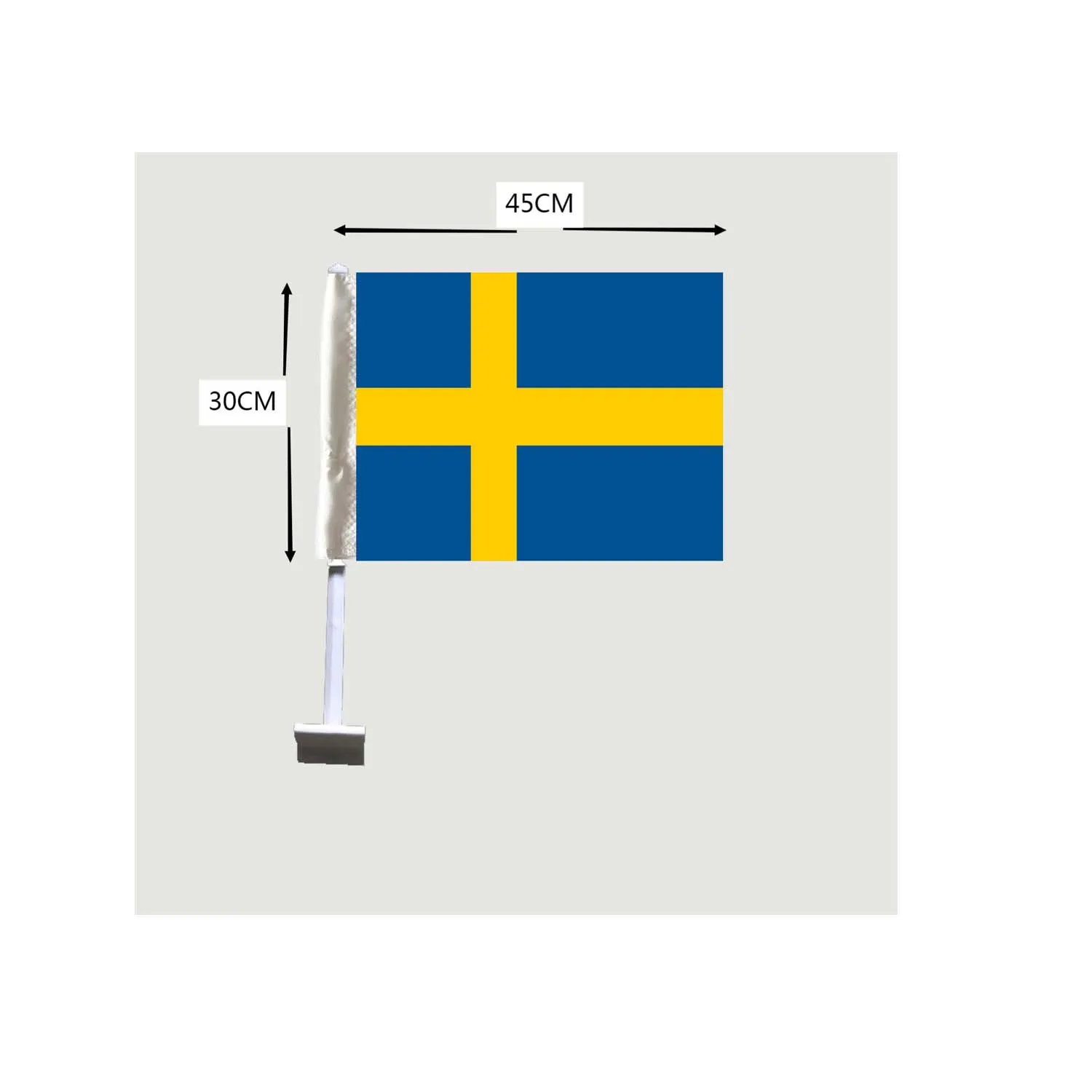 

swedish flag car window flags 30x45cm 2pcs 100% polyester digital printing