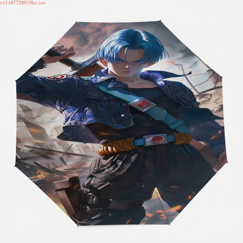 Dragon Ball Gohan Anime-Regenschirm, Beast Form Breakthrough-Druck, winddichter Faltregenschirm, Cosplay & Alltagsgebrauch, Geschenk für DBZ-Fans