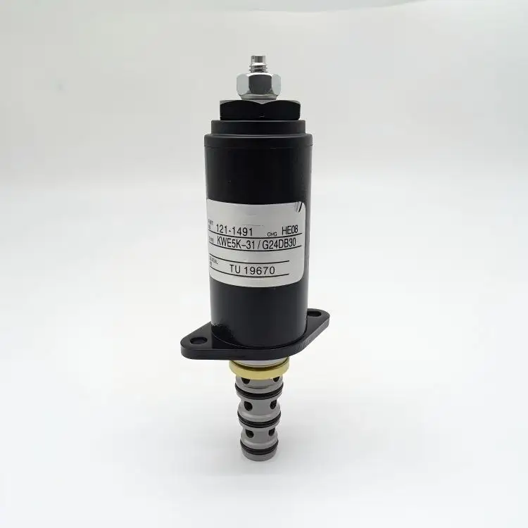 Электромагнитный клапан Safety Lock Solenoid Valve 121-1491 KWE5K-31G24DB30 Excavator Hydraulic Pump Rotary Valve E320B E320C E320D Гидравлика — деталь 3