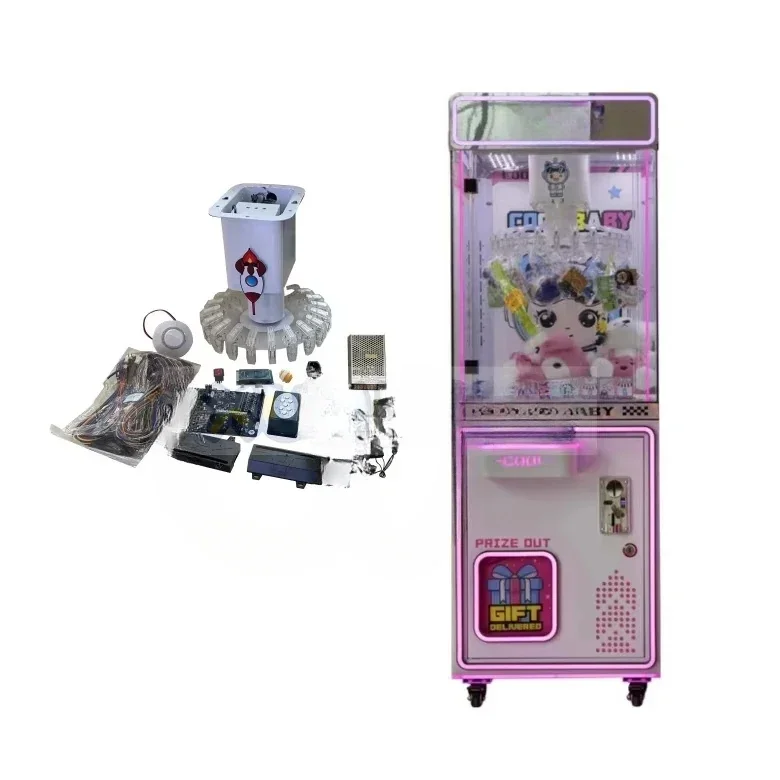 

Coin Arcade Clip Game Machines Coin Operated Customized Claw Machine Mini Boutique 30 Clip Prize Game Machines Kit