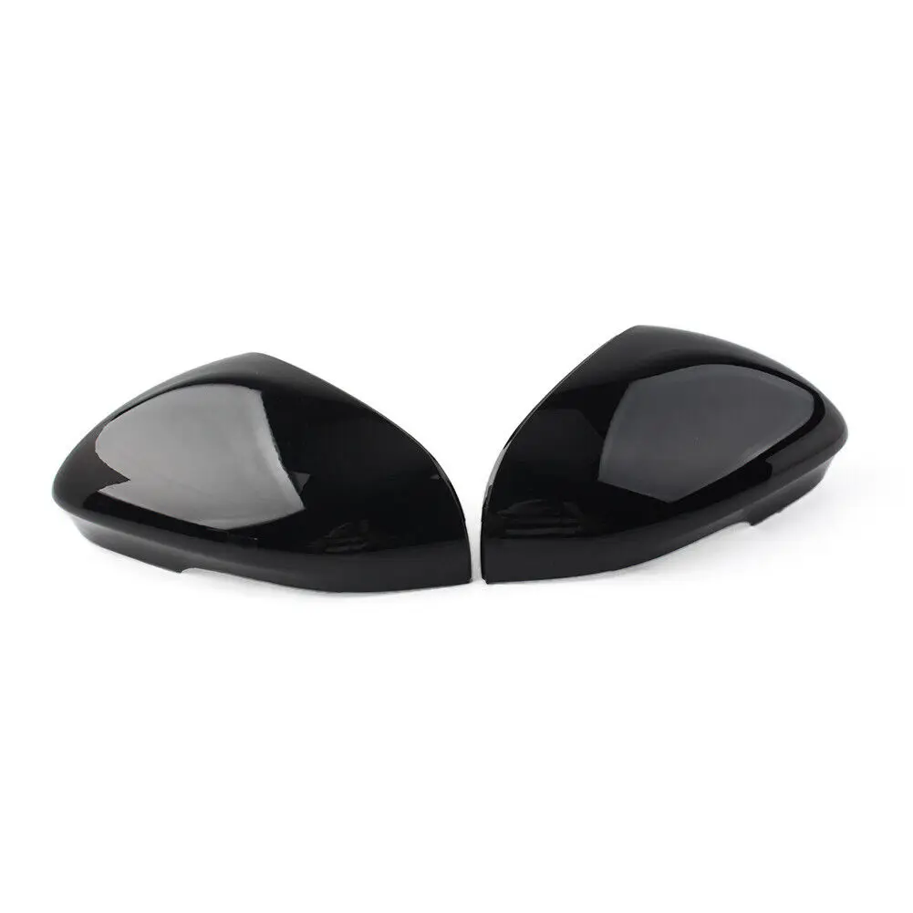 1 Pair Black Wing Mirror Housing Cover For Jaguar XJ XJR XF XFR XFR-S XK XKR XKR-S I-Pace XE Car Accessories