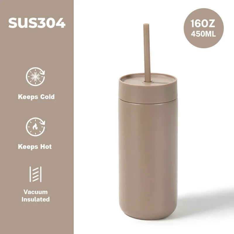Custom Your Nmae Logo 16oz Coffee Gift Water Bottle Thermos Tubmler Cute Cup Mug Car  Mini SA Coffee Mug Bottle Milk 1/2M Cup