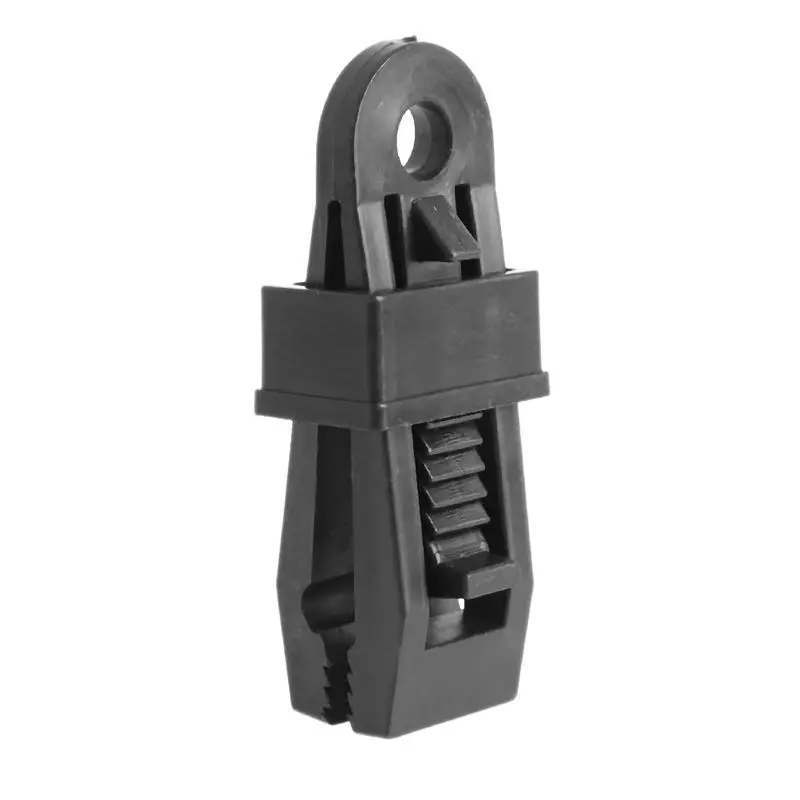 Black Durable Camping Awning Tent Corner Connector Buckle Fixing Clamp Clip