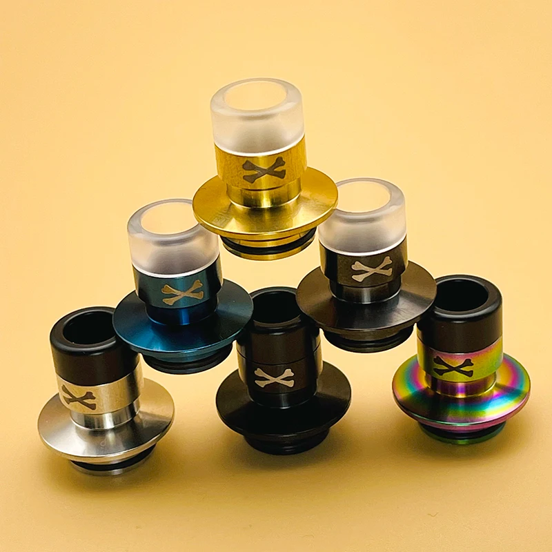 DSX bone X Style 810 طرف بالتنقيط من الفولاذ المقاوم للصدأ قطعة فم واسعة التجويف لـ zeus x rta TFV12 ملحقات خزان البخاخة الإلكترونية #2