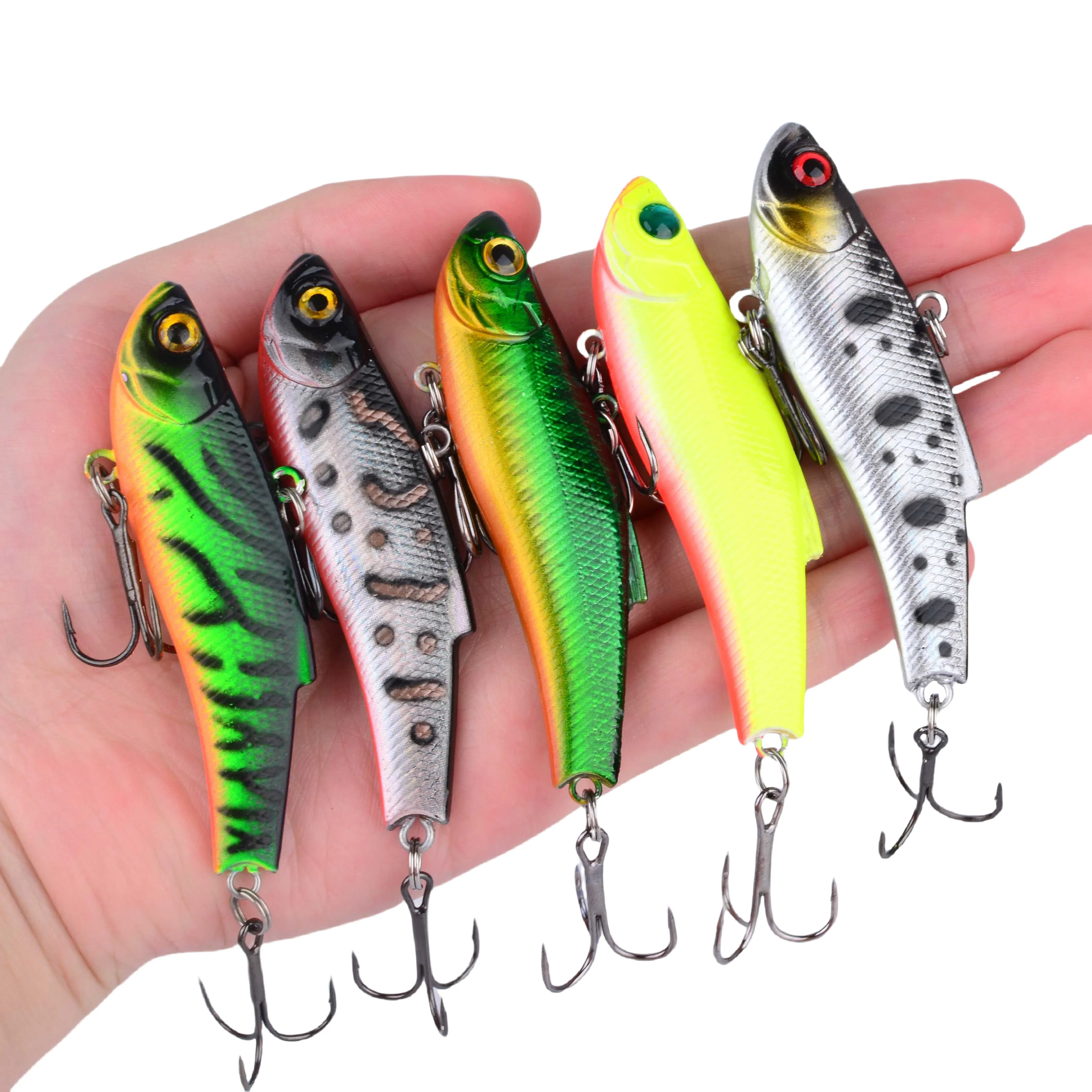 VIB Señuelo hielo 7 cm 16g – Pluma giratoria y jig buceo - imagen 4