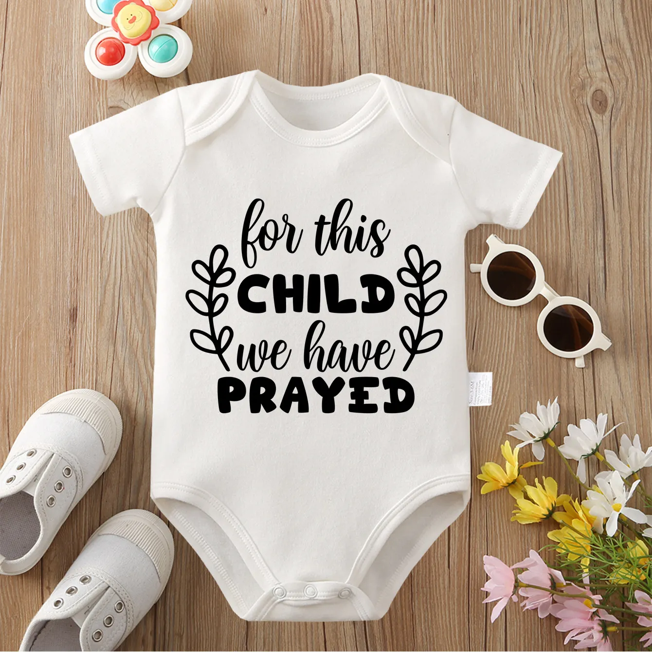 

Love This Baby We Have Prayed Print 100% Cotton Cloths Comfortable Onesie Bodysuit for Baby Jumpsuit for 0 To 12 Months Newborn