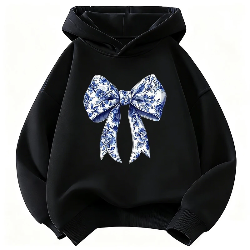 Mädchen Y2k Lover Schleifendesign Kinder-Sweatshirt Niedlicher Kapuzenpullover für Jungen Mädchen Frühling Lässige Hoodies Kinderkleidung