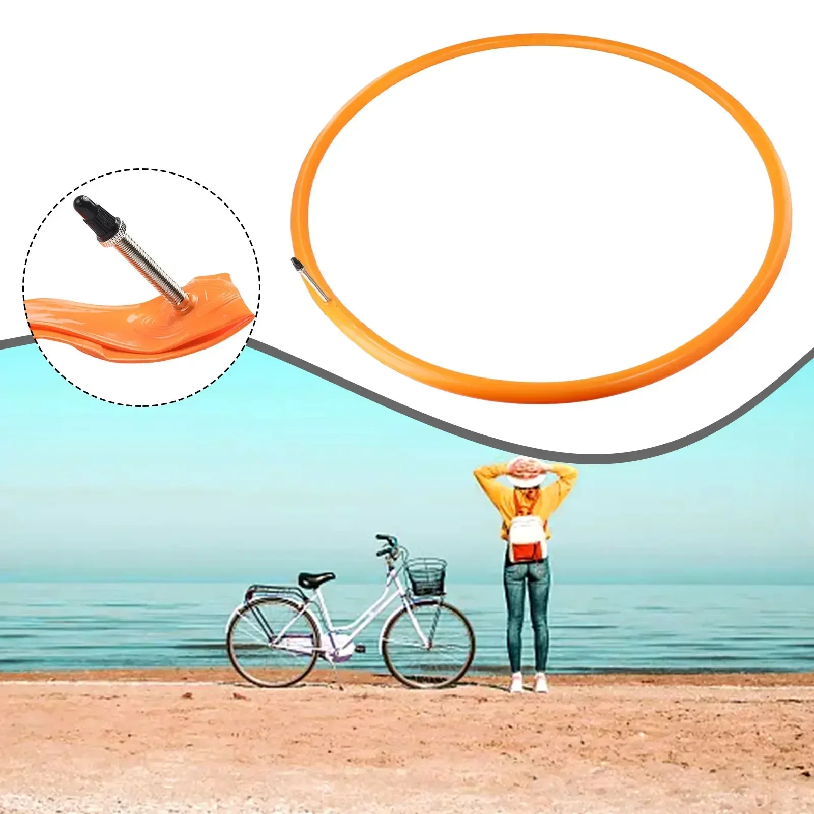 

Ultralight 700C Bike Inner Tube TPU Tire 28' 700C Reliable Sealing Performance Resistance to High Temperatures