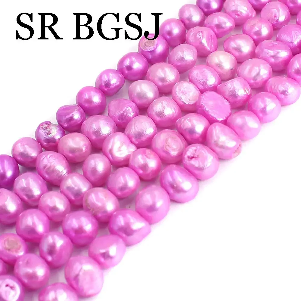 7-8mm Baroque Potato Natural Freshwater Pearl Jewelry Making Loose DIY Spacer Beads 14\