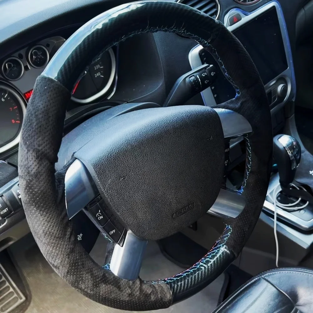 

Чехол на руль автомобиля из замши для Ford Focus 2 2005-2011 C-MAX 2007-2010 Kuga 2008-2011, чехол на руль