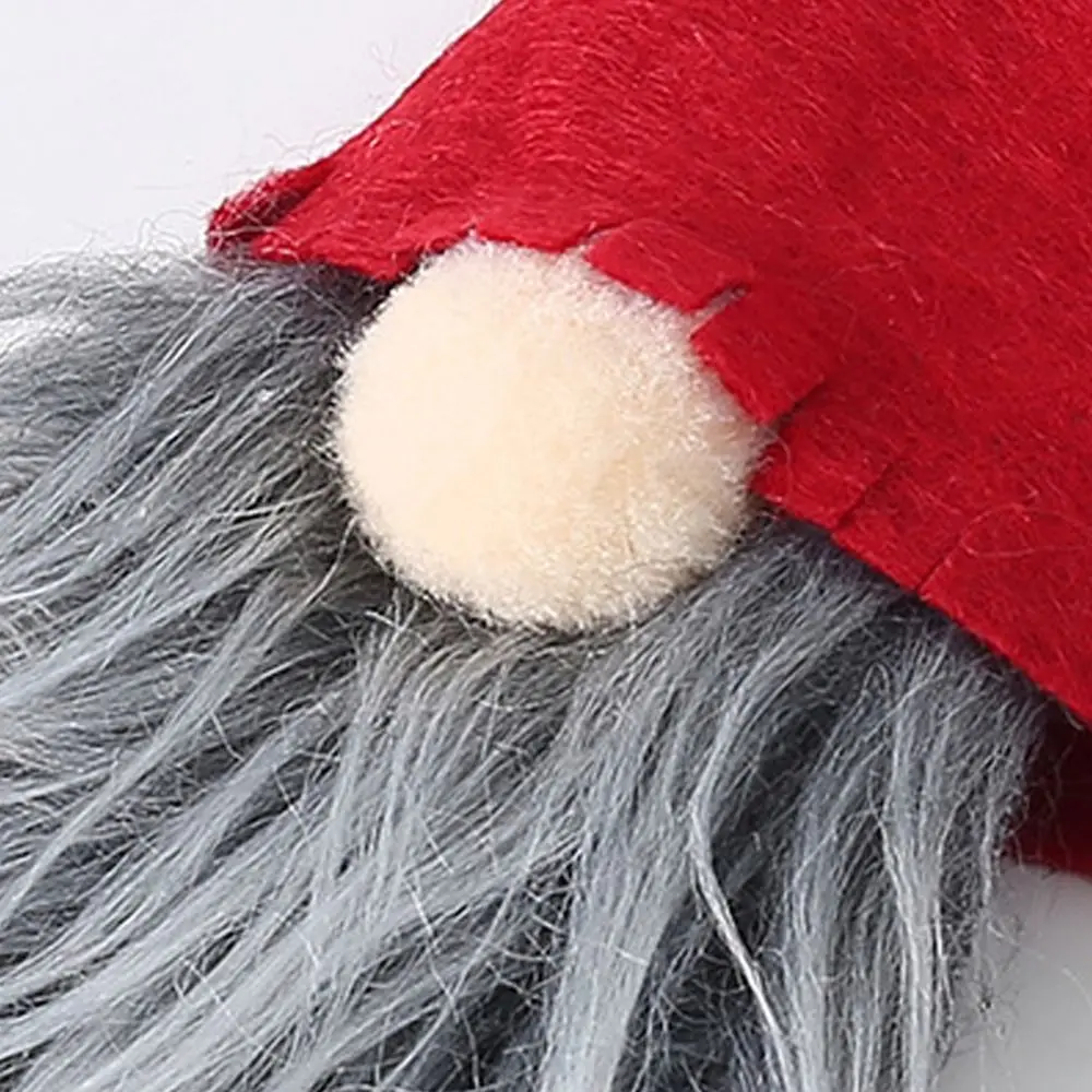 6pcs Cute Christmas Gnome Wine Bottle Cover Reusable Non-woven Faceless Wine Bottle Cover Handmade Exquisite