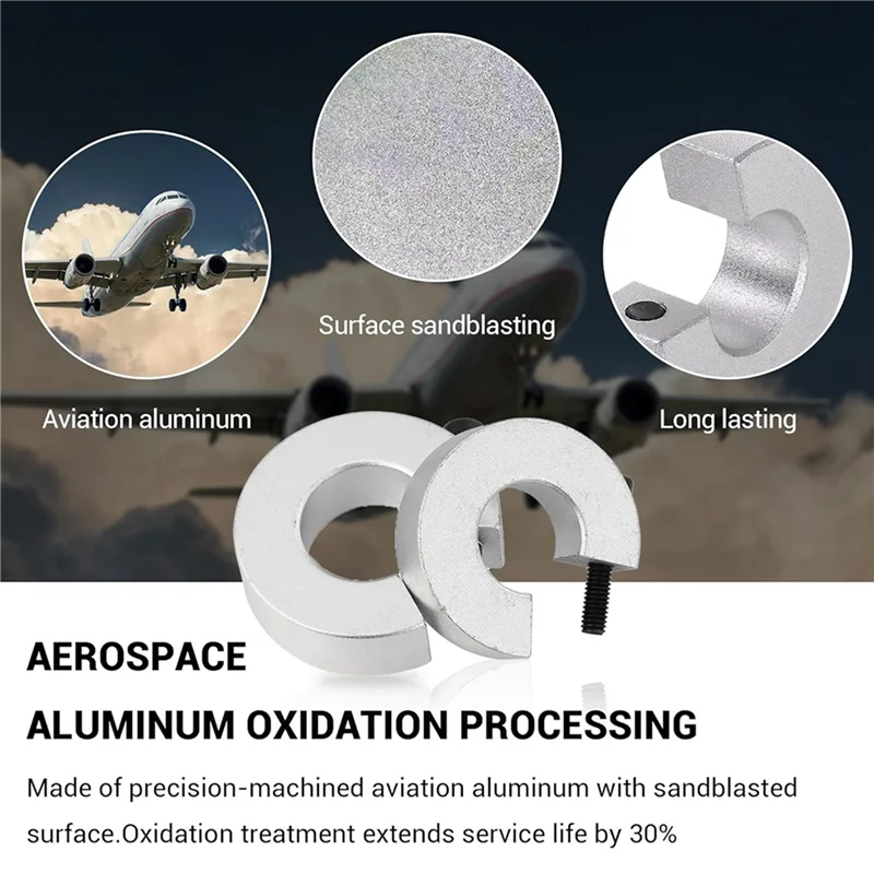 Y17A Linear Rail Limit Fixing Rings, 8Pcs 12Mm SBR12 Linear Rail Stop Collars Anti-Collision Block Stopper Fixing Rings